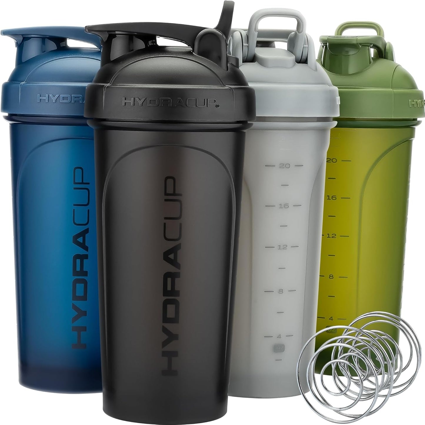 Hydra Cup OG 28oz Shaker Bottles [4 Pack] - Protein Shakes Made Easy