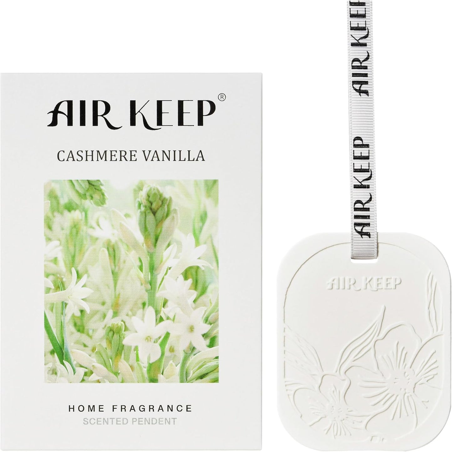 Cashmere Vanilla Car Air Freshener - Handmade Scented Ceramic