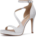 Stiletto Women High Heels 4.3 in Platform Peep Toe - Comfortable Glam