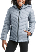Girls Winter Jacket Hooded Quilted Puffer Parka - Lightweight Warm