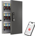 WeHere 72 Key Lock Box Wall Mount - Smart Key Cabinet for Offices