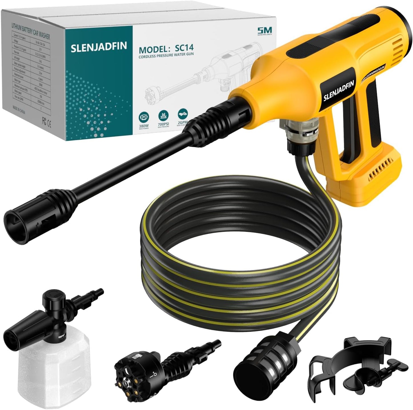 Dewalt 20V Cordless Power Washer: 700 PSI Portable Cleaning