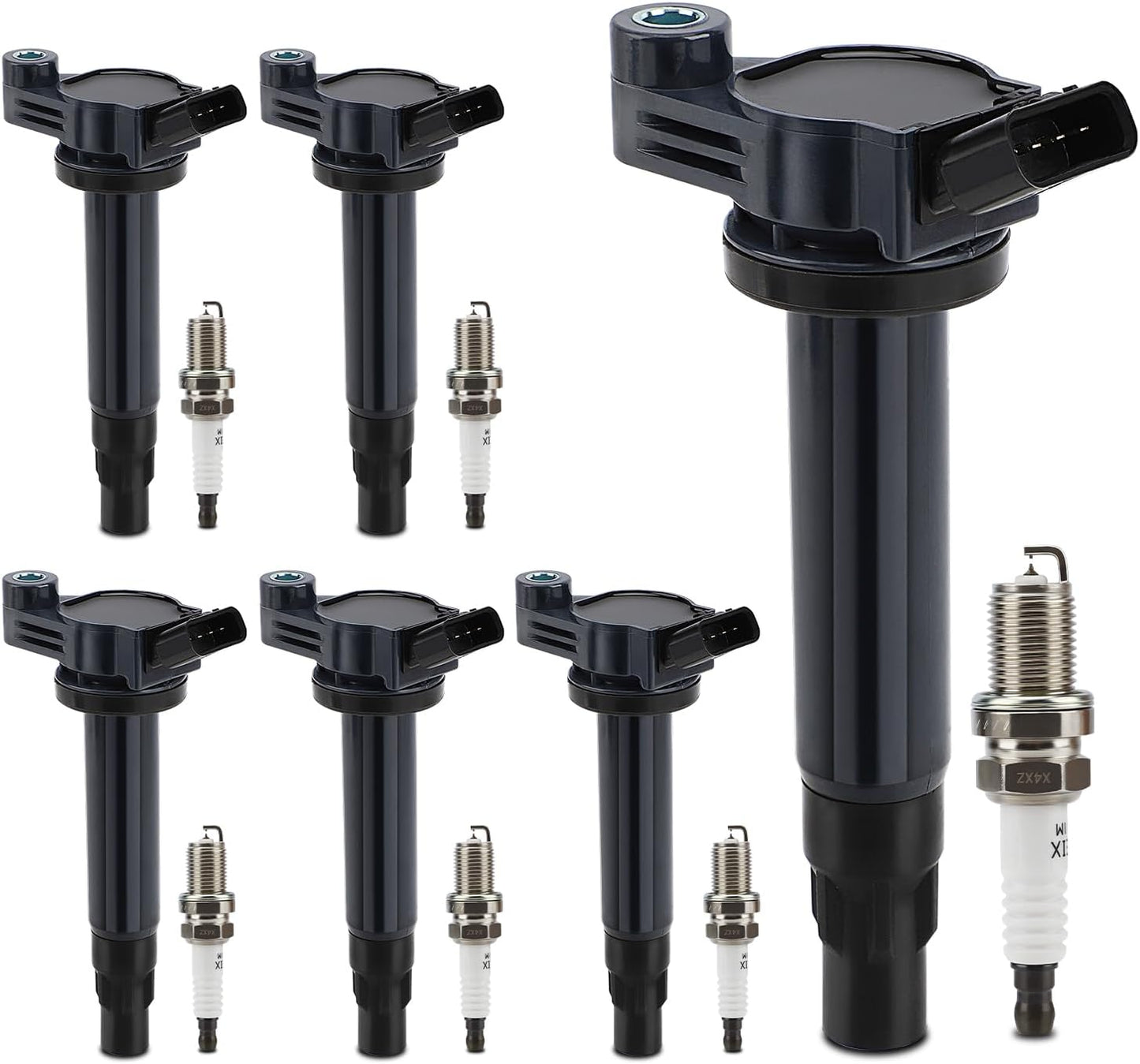 UF506 Ignition Coil & 4504 Spark Plug Set for Toyota & Lexus