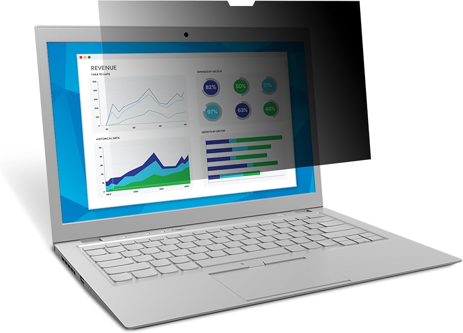 3M Privacy Filter for 13.3 Inch Laptop with Flip-Share Feature
