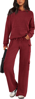 PRETTYGARDEN 2 Piece Women's Tracksuit Set - Cozy Fall Loungewear S=US