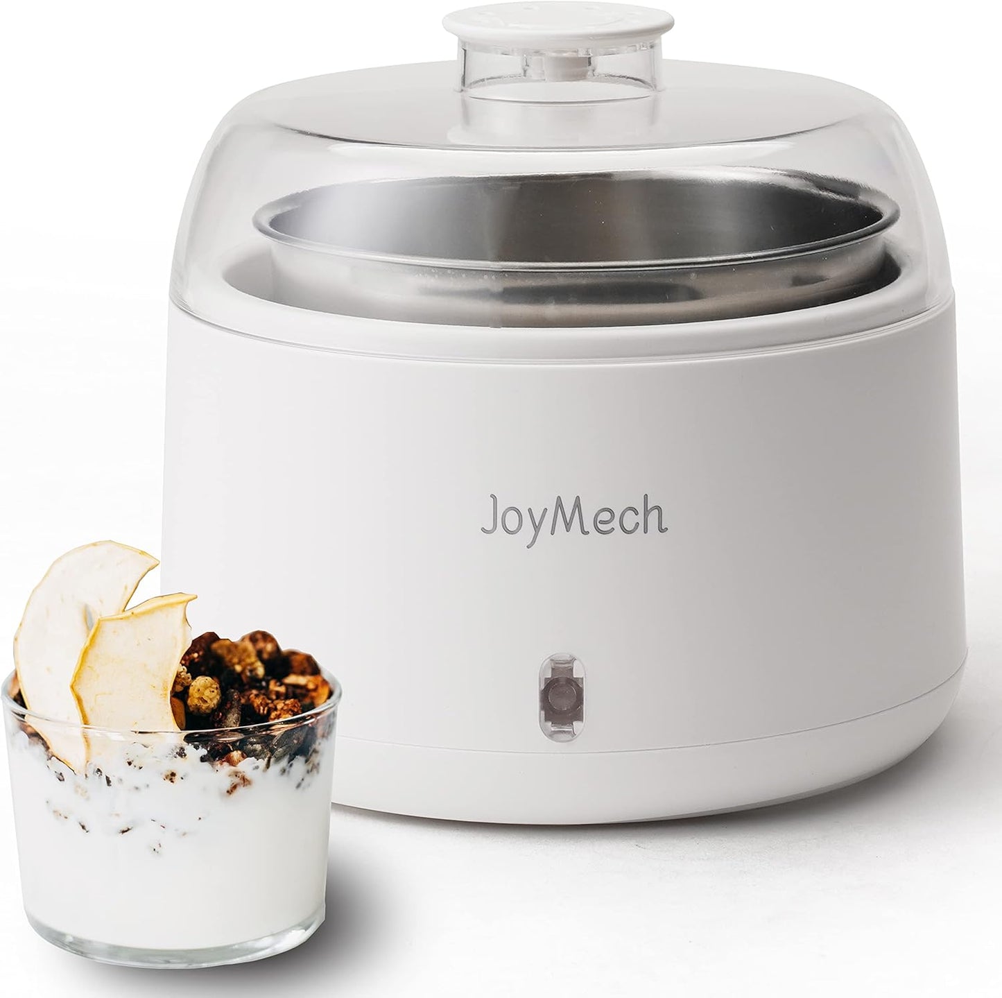 JoyMech: Compact Greek Yogurt Maker - Constant Temp Control, Stainless Steel - 1 Quart