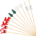 Luter 100pcs Christmas Cocktail Picks - Festive party decoration