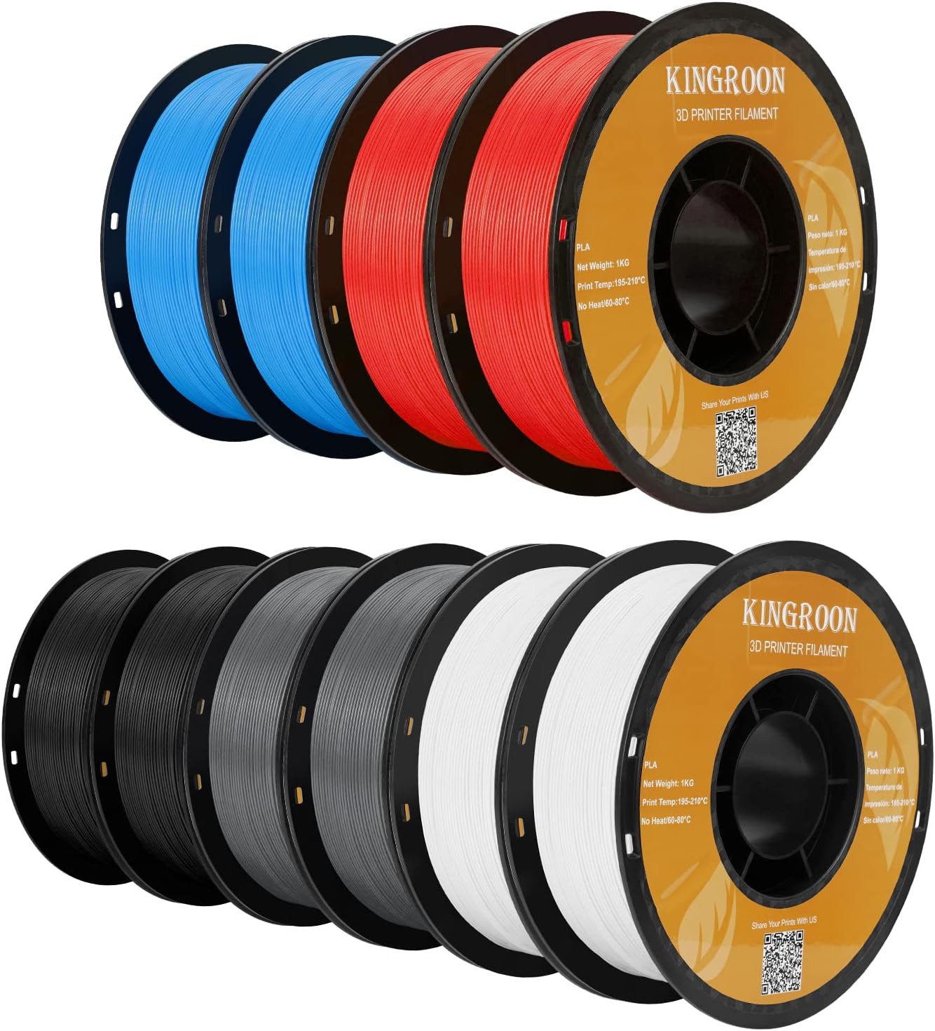 Kingroon PLA 3D Printer Filament for High-Quality Printing