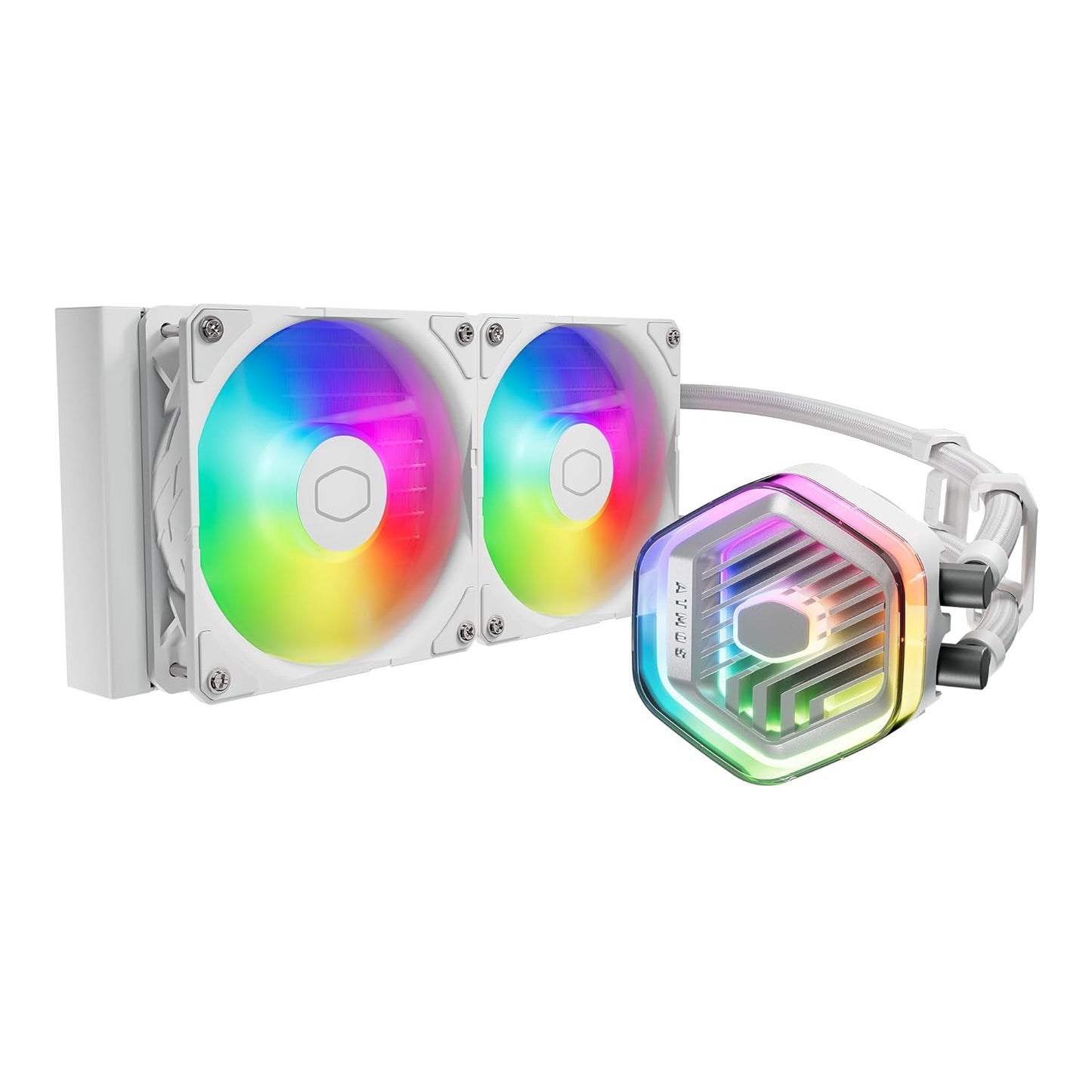 Cooler Master 240 Atmos White AIO Liquid Cooler for R9 and i7
