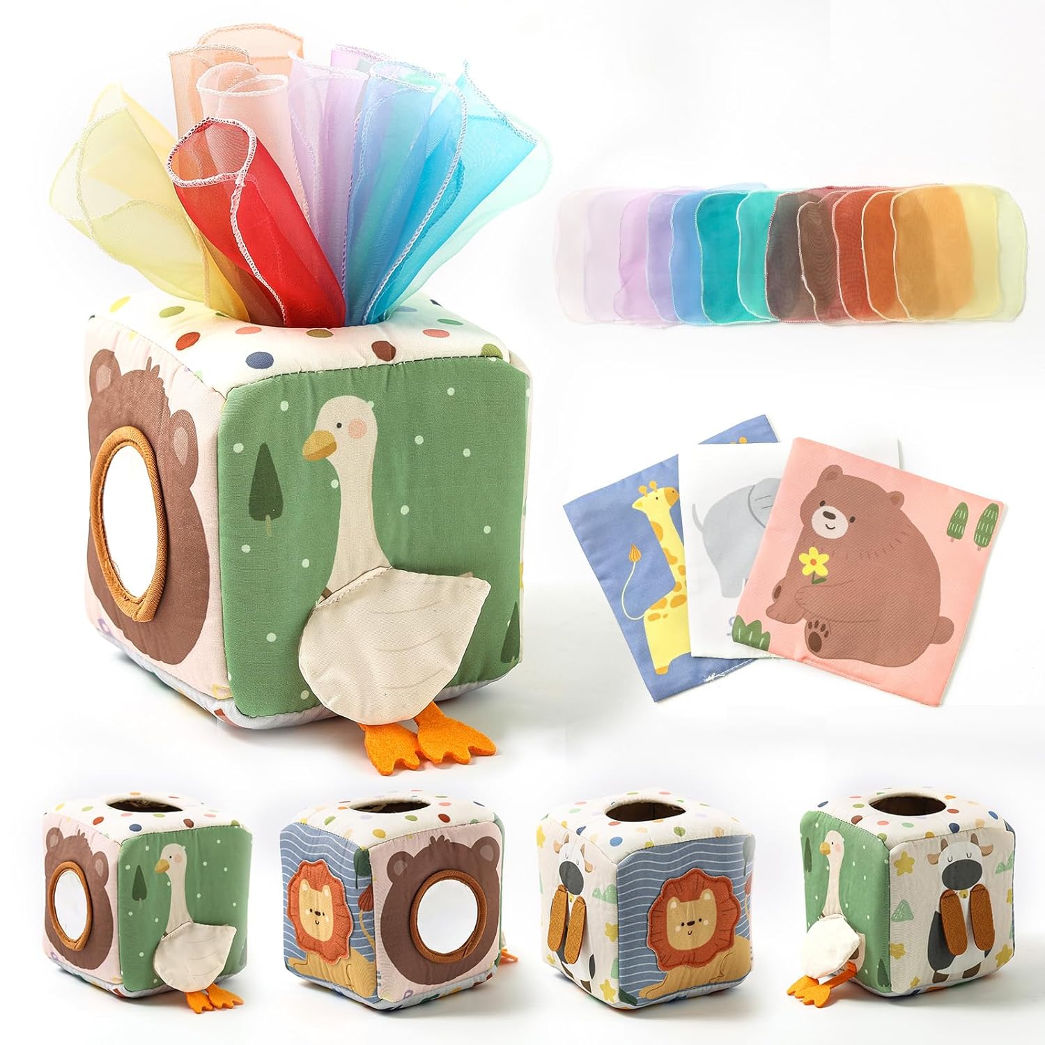 Montessori Baby Tissue Toy | Sensory Development