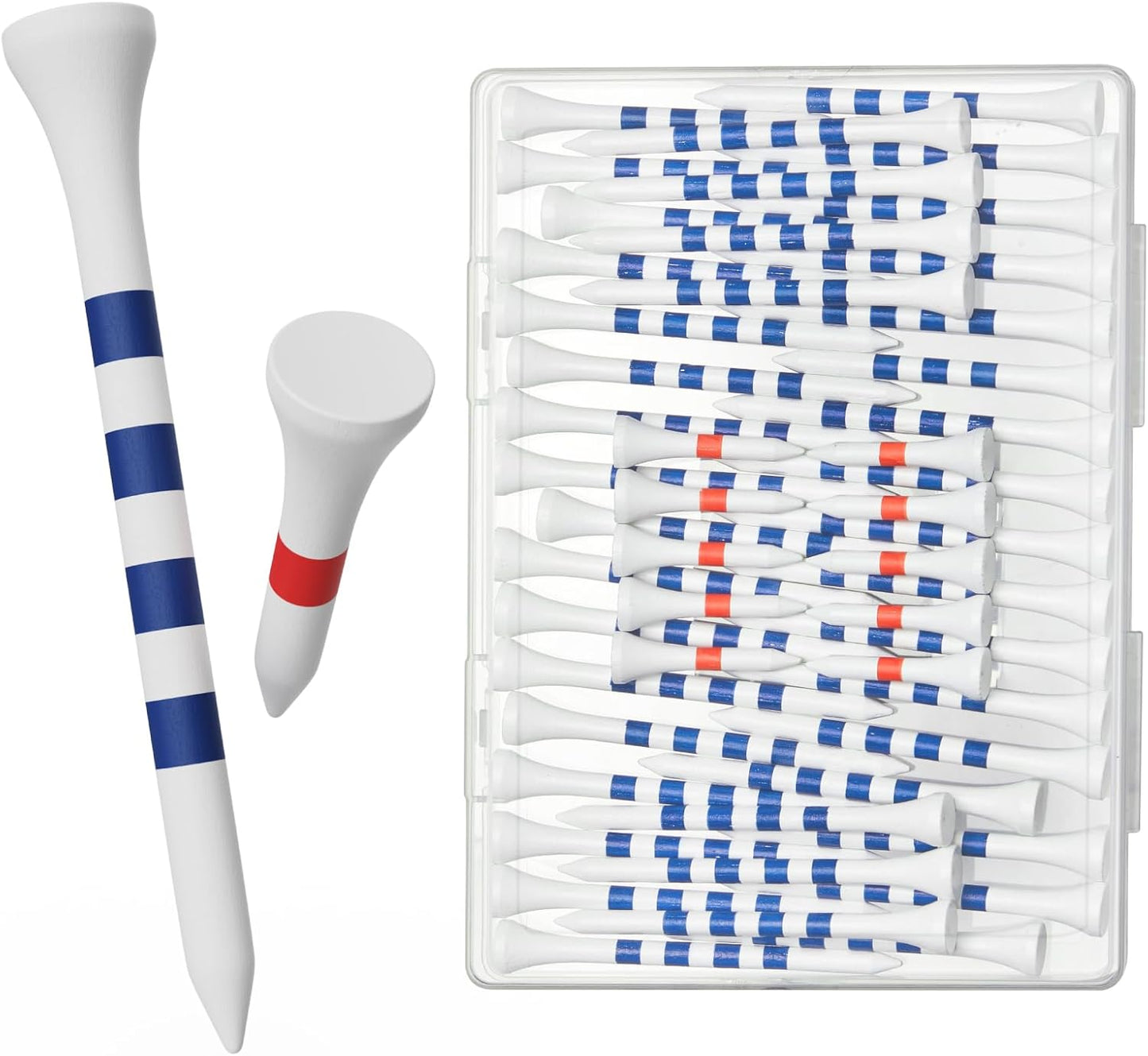 Fitense Bamboo Golf Tees Set - Reduce Friction, More Stability!