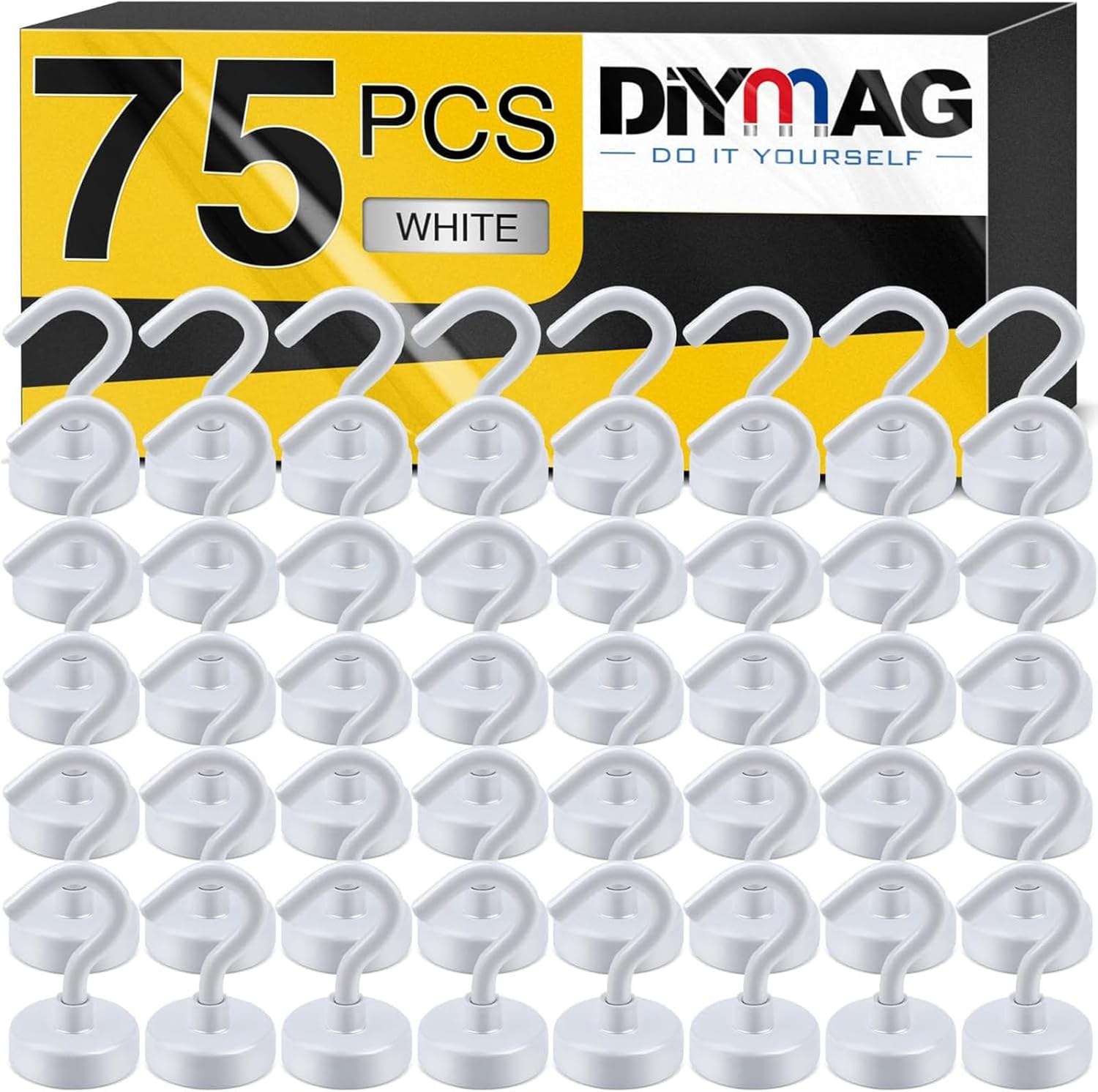 DIYMAG Magnetic Hooks - 30Lbs Heavy Duty S-Hook for Versatile Use