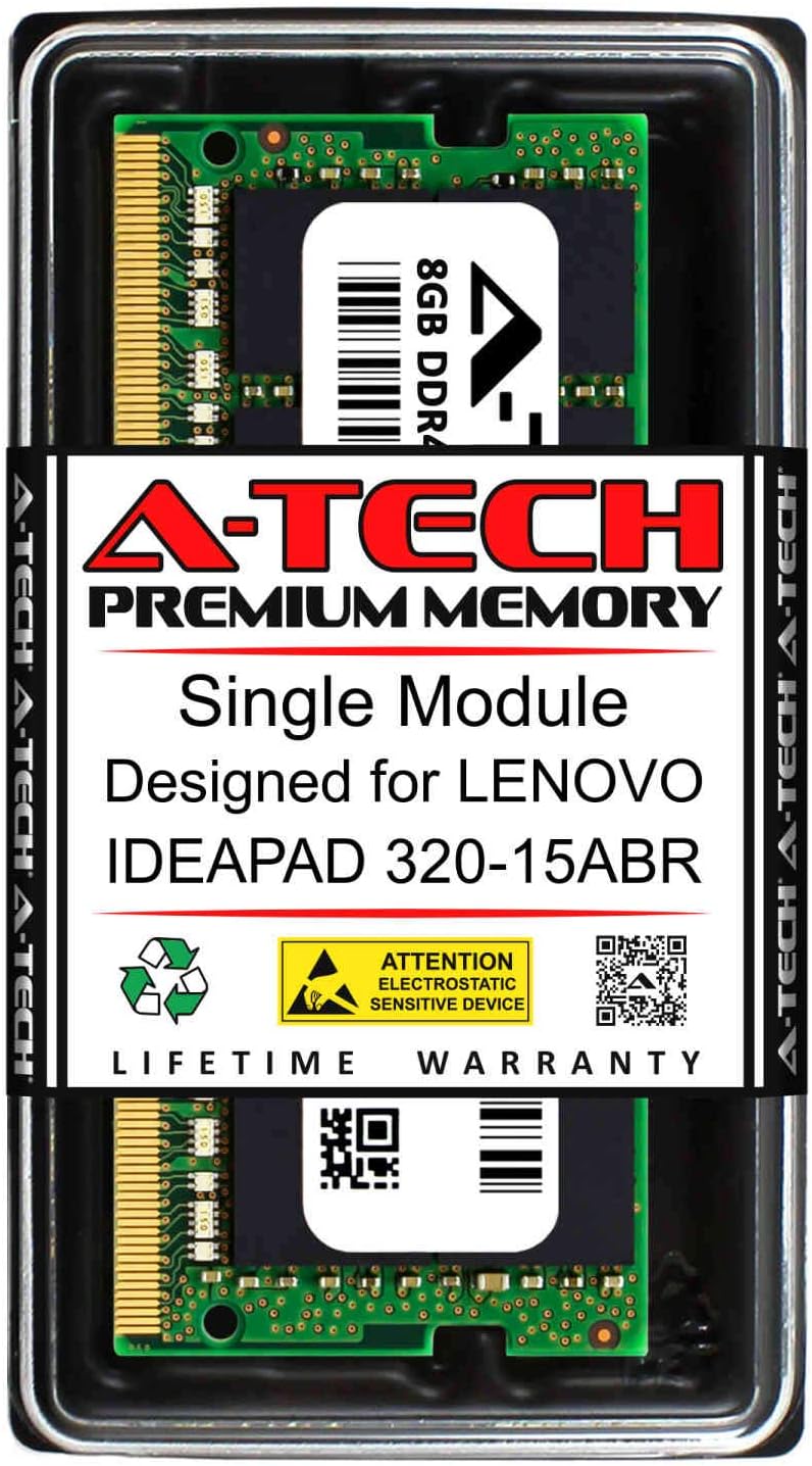 8GB DDR4 2400MHz RAM for Lenovo IDEAPAD 320-15ABR Upgrade