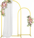 Metal Arch Backdrop Stand Wedding Arch Frame Set of 2 - Gold Ceremony
