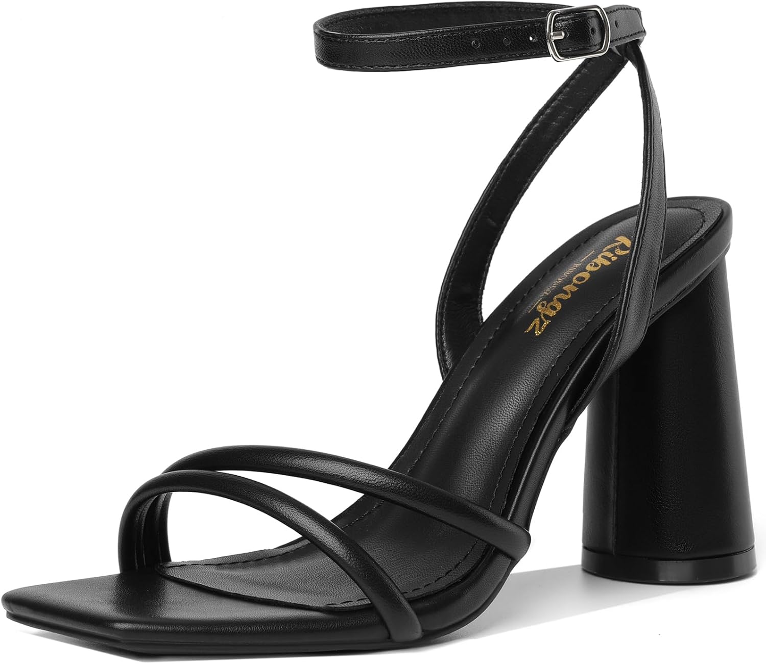 RIBONGZ Block Heels Prom Heeled Sandals for Women Stylish Design