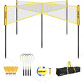 Four Square Volleyball/Badminton Net Set - Height Adjustable Outdoor