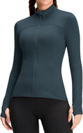 Womens Running Jackets Full Zip Slim Athletic Track Jacket