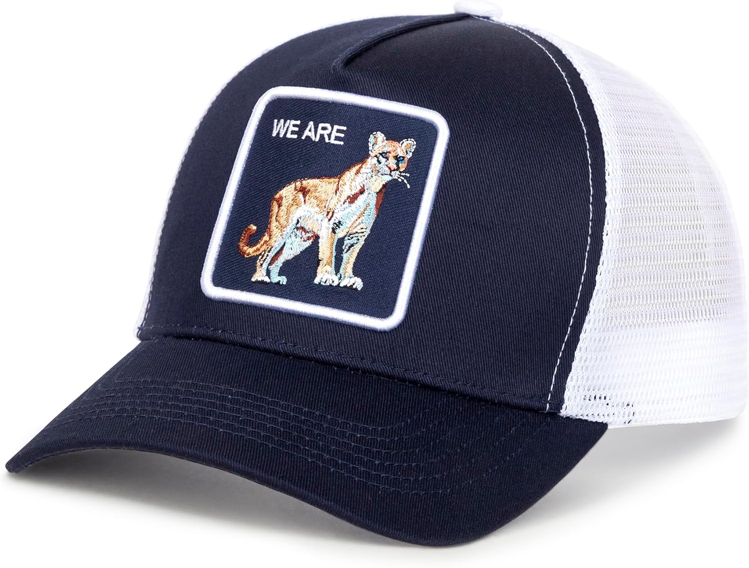 College Fan Patch Trucker Hat - Stylish Snapback Cap for Fans