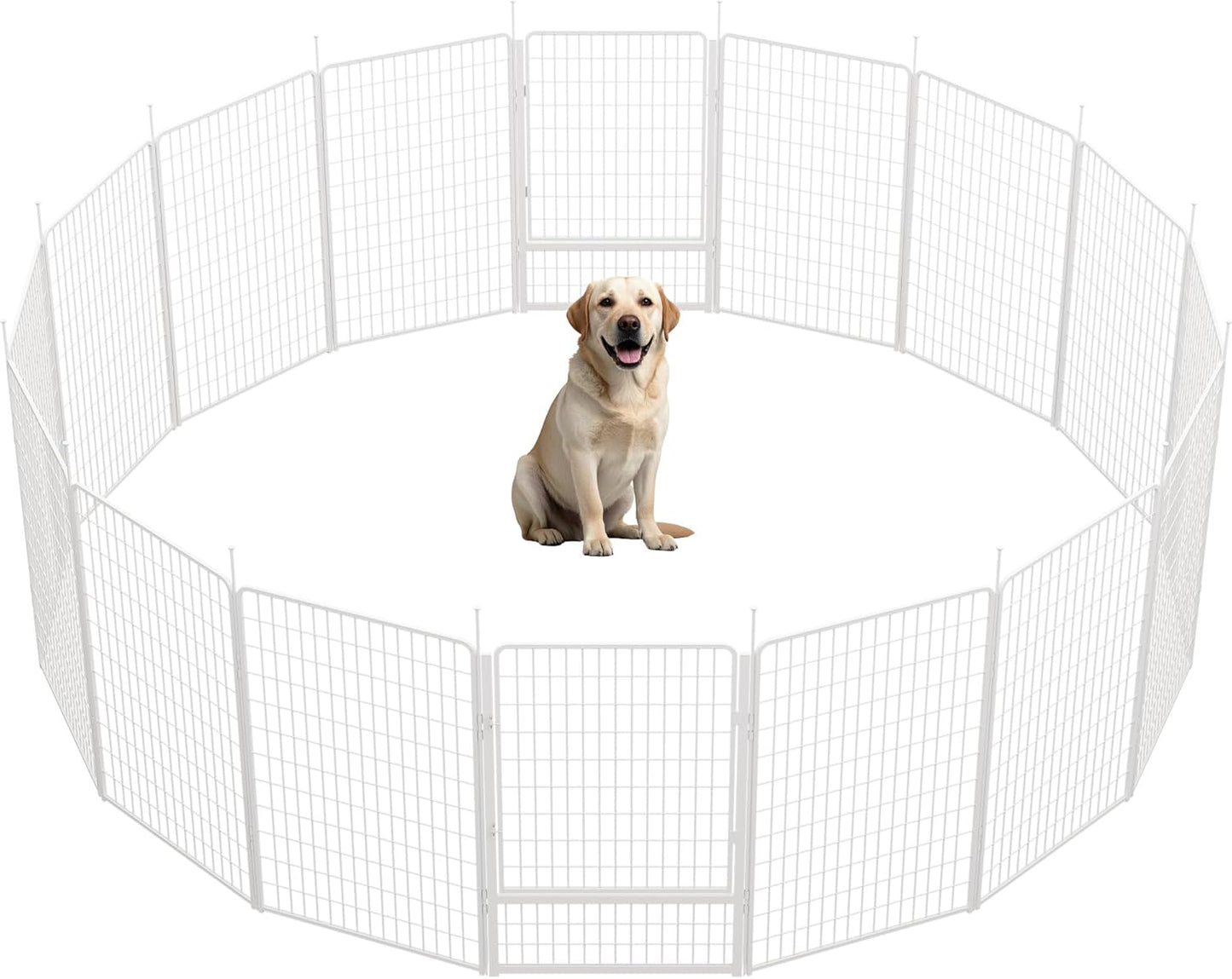 SunsGrove Indoor Dog Playpen with Wider Door for Large Breeds