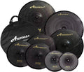 Low Volume Cymbal Pack 8pcs Quiet Practice Cymbals - Full Size Set