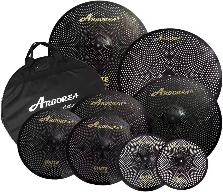Arborea Low Volume Cymbal Pack for Quiet Practice Drumming