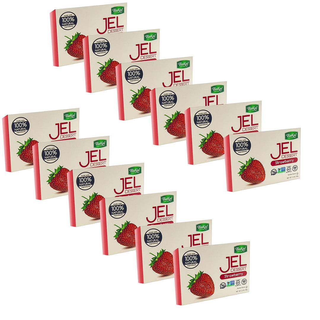 Bakol Jel Dessert - All Natural Vegan Strawberry Dessert Mix