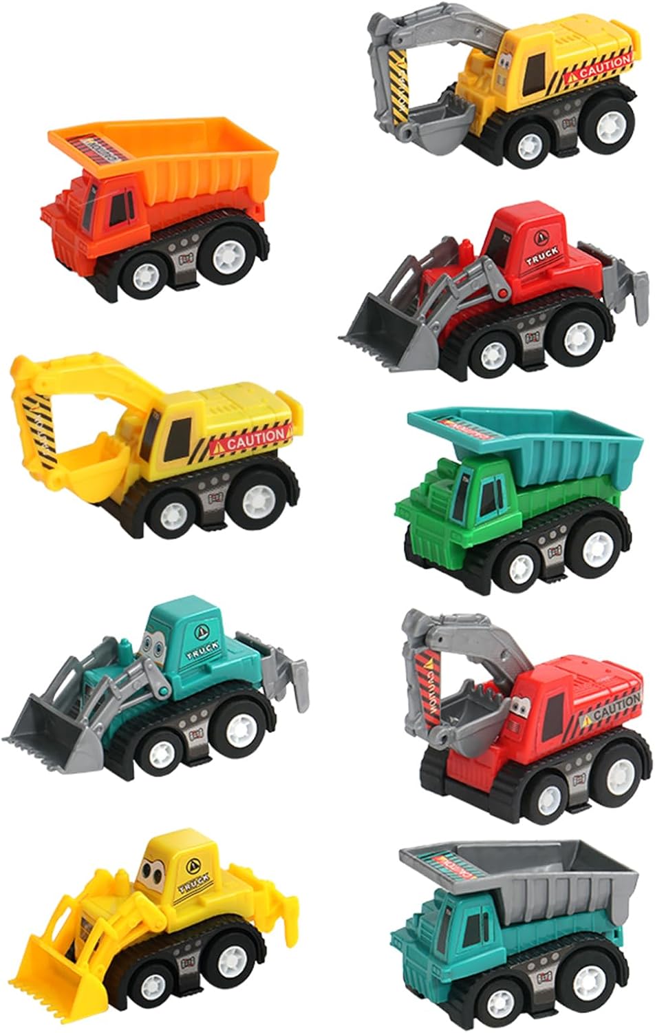 Pull Back Construction Toy Cars - Toddler's Favorite!