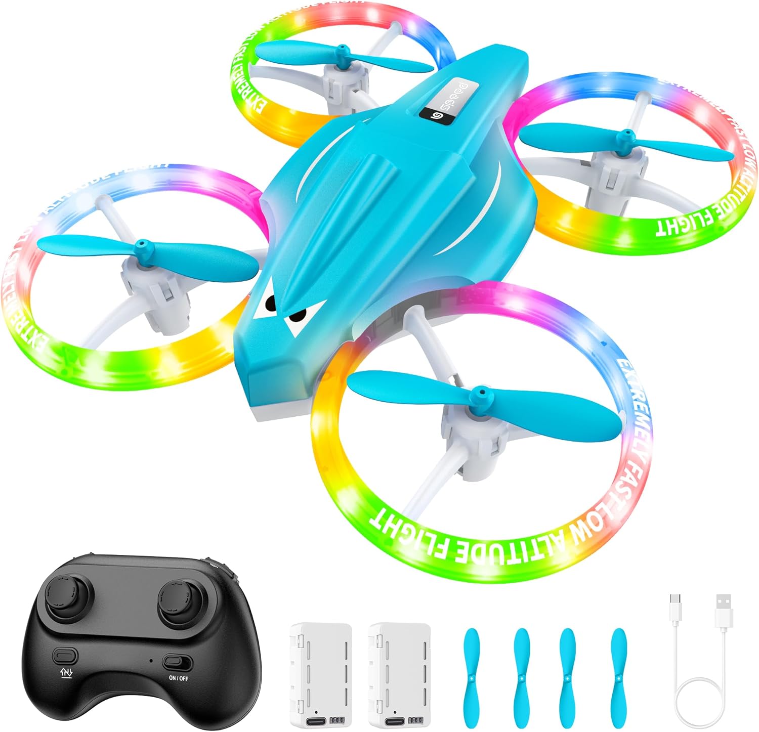Drones for Kids with Cool Light and 3D Flip Features