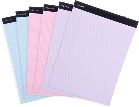 Pastel Legal Pads - 6pk Narrow Ruled