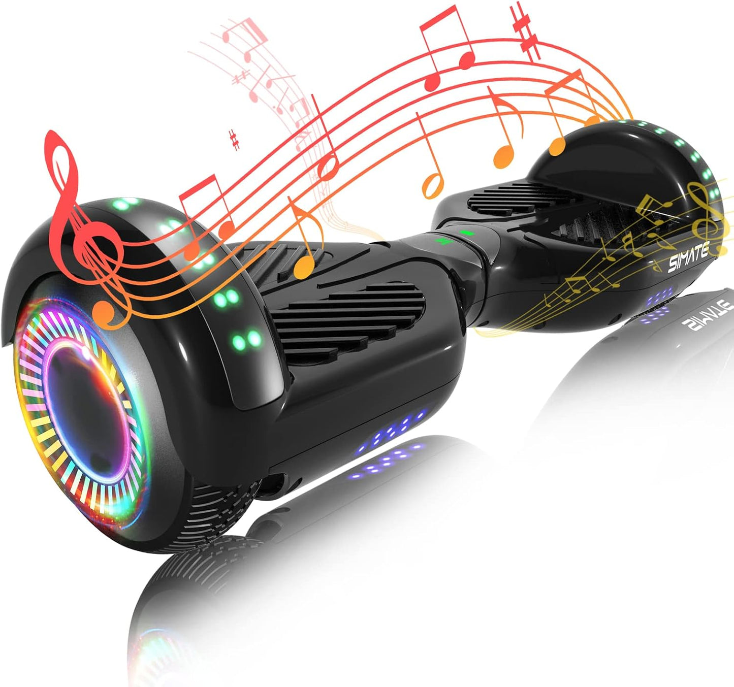 Self-Balancing Scooter with Bluetooth & LED Lights for All Ages