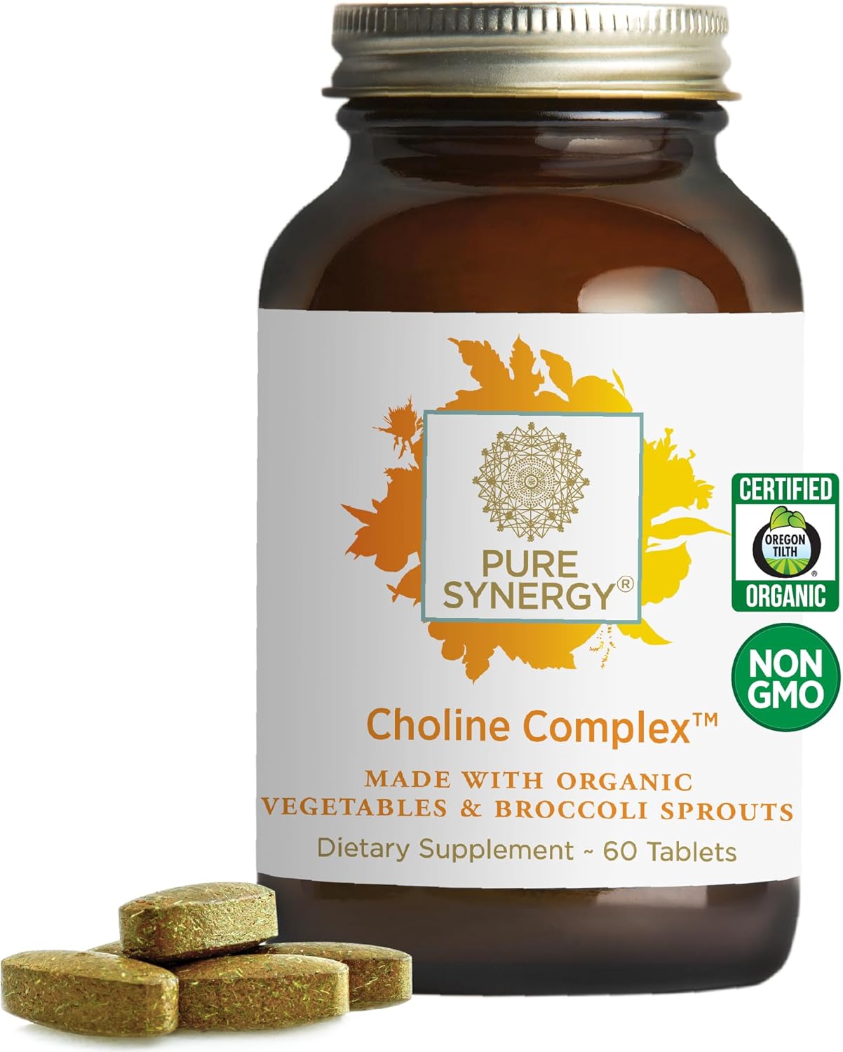 PURE SYNERGY Choline Complex for Brain, Liver, and Pregnancy Health