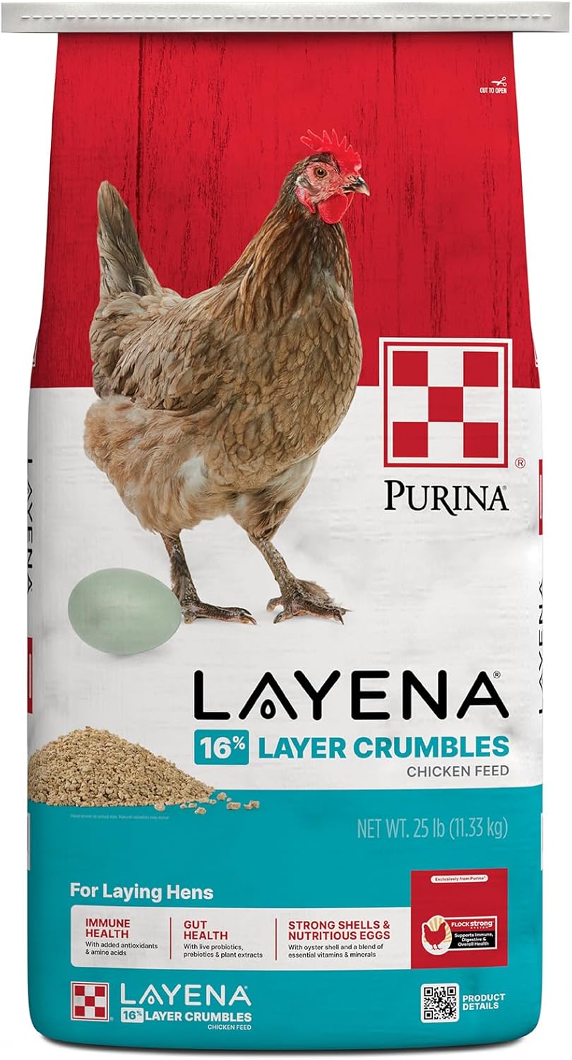 Purina Layena Crumbles Chicken Food for Healthy Hens