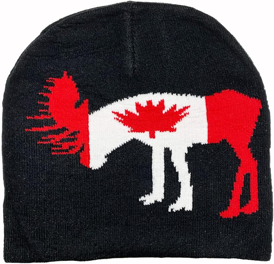 Maple Leaf Beanie Hat - Warm Canadian Style