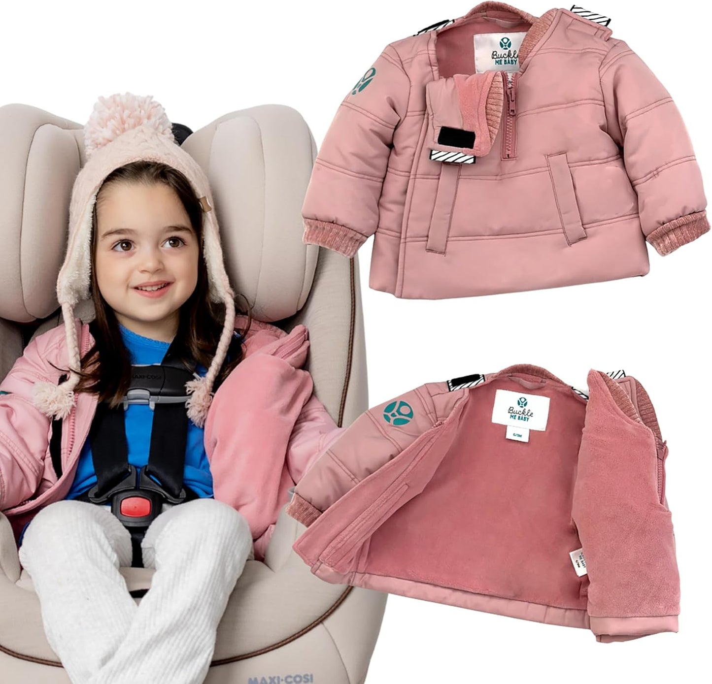 Buckle Me Baby Coats Quick Close Winter Jacket for Safe Travel