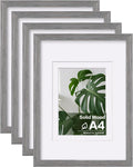 Egofine A4 Picture Frames Set of 4 for Table Top and Wall Mount