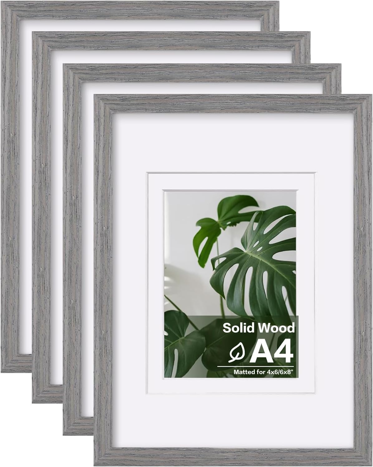 Egofine A4 Picture Frames Set of 4 for Table Top and Wall Mount