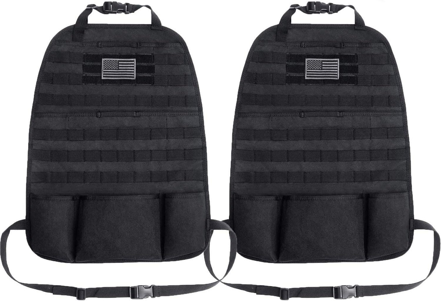 Tacticool Car Seat Back Organizer - Tactical Molle Vehicle Panel
