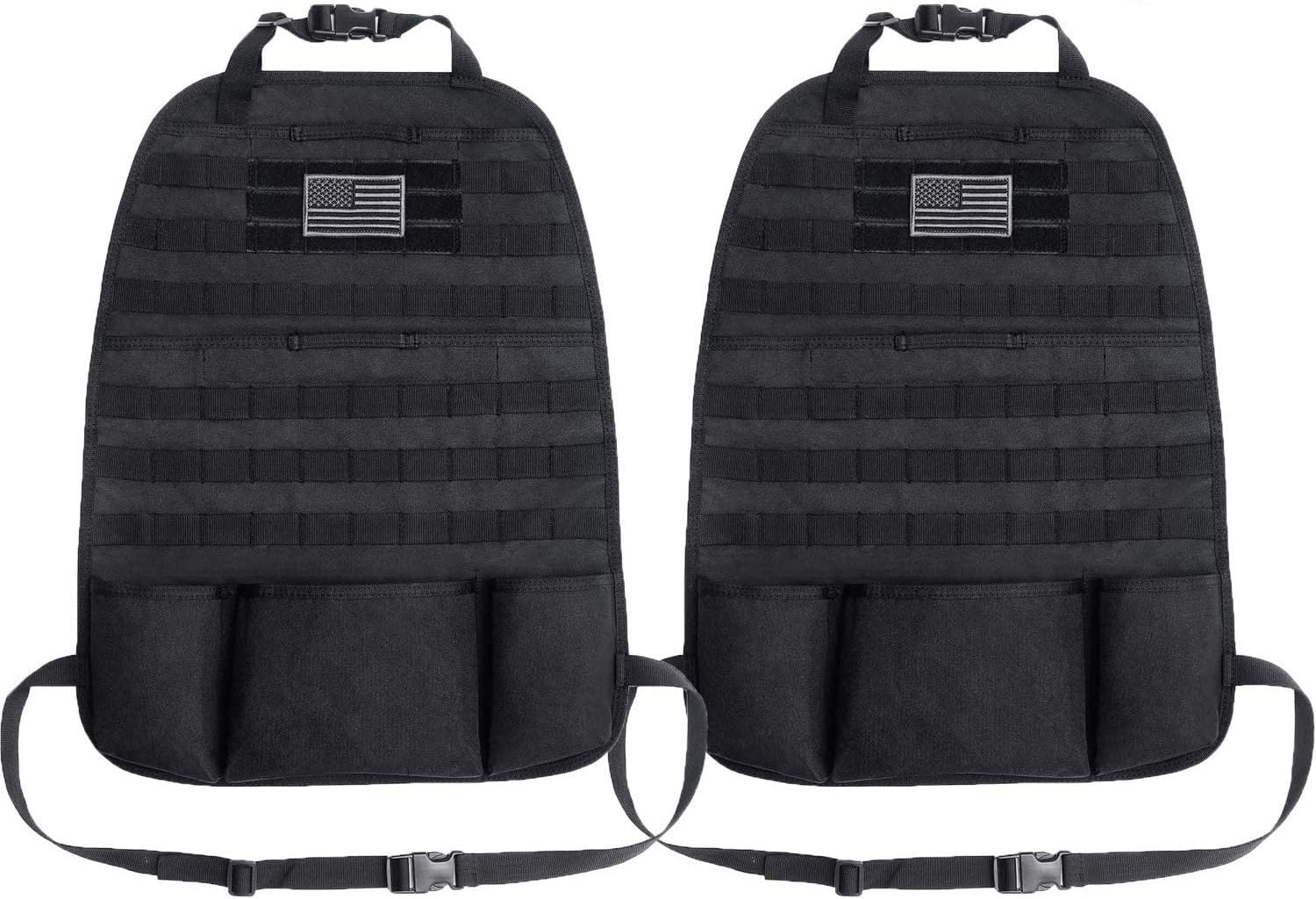 Tacticool Car Seat Back Organizer - Tactical Molle Vehicle Panel