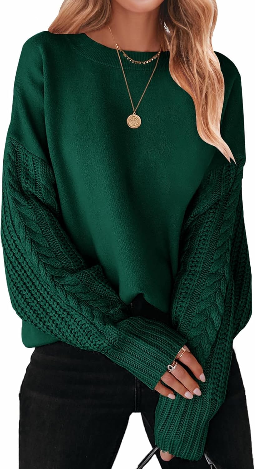 ZESICA Women's Oversized Pullover Sweater for Fall Fashion