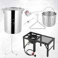 Bonnlo 30QT Turkey Fryer with Basket for Outdoor Cooking