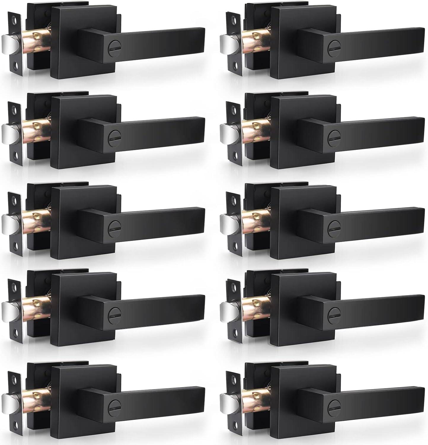 Probrico Matte Black Door Handles for Modern Privacy Needs