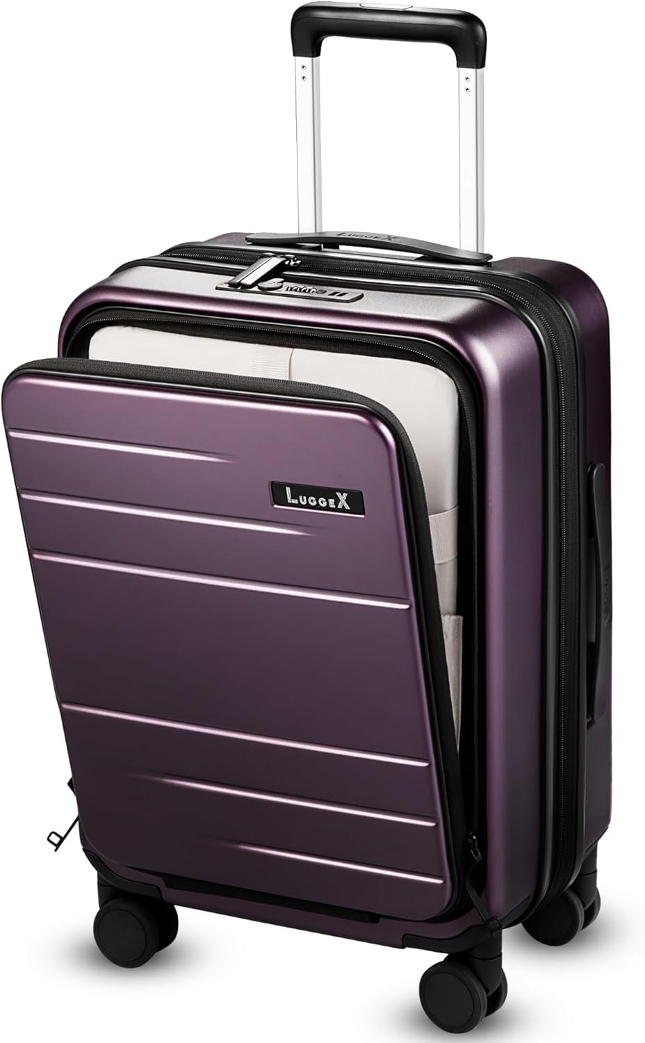 Carry On Luggage 22x14x9 Airline Approved with Front Pocket
