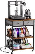 3D Printer Stand with Power Outlet & Drawers - Heavy Duty Filament