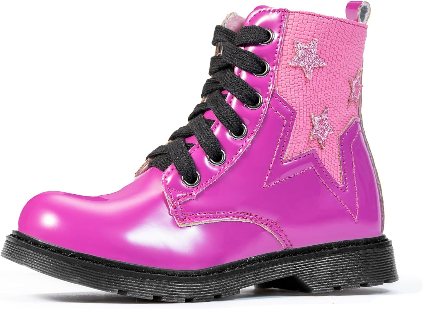 Lace Up Combat Boots: Lightweight Hiking Shoes for Kids by TZJS