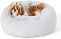 Bedsure Calming Dog Bed for Small Dogs - Plush Donut Comfort