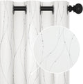 Deconovo White Room Darkening Curtains - Thermal Blackout Panels