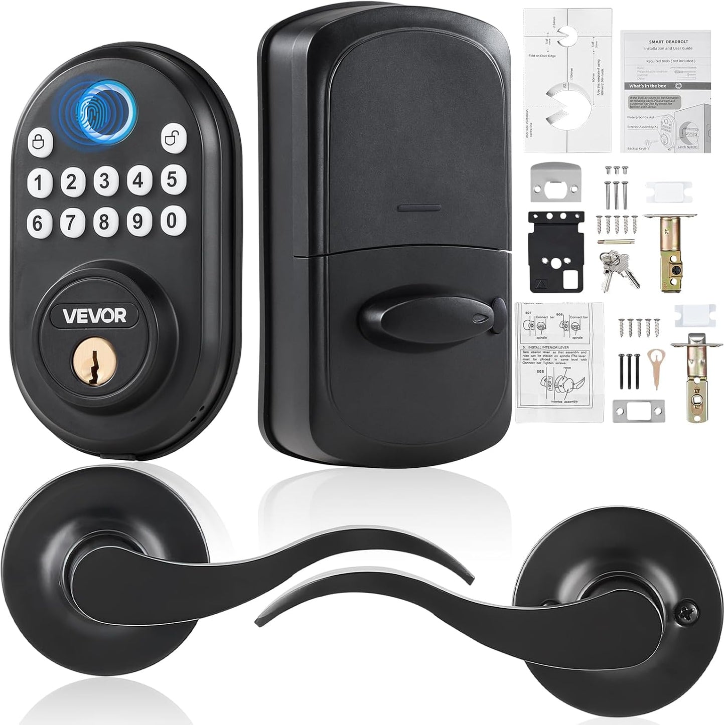 VEVOR Fingerprint Door Lock with Keypad and One-Time Codes