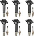 BDFHYK Ignition Coil Pack UF502 and Iridium Spark Plugs 7781