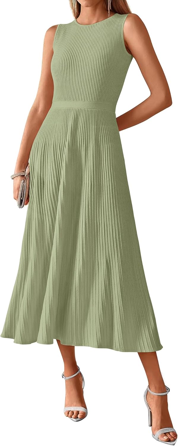 Stylish Midi Bodycon Tank Dress for Women - Perfect for All Seasons