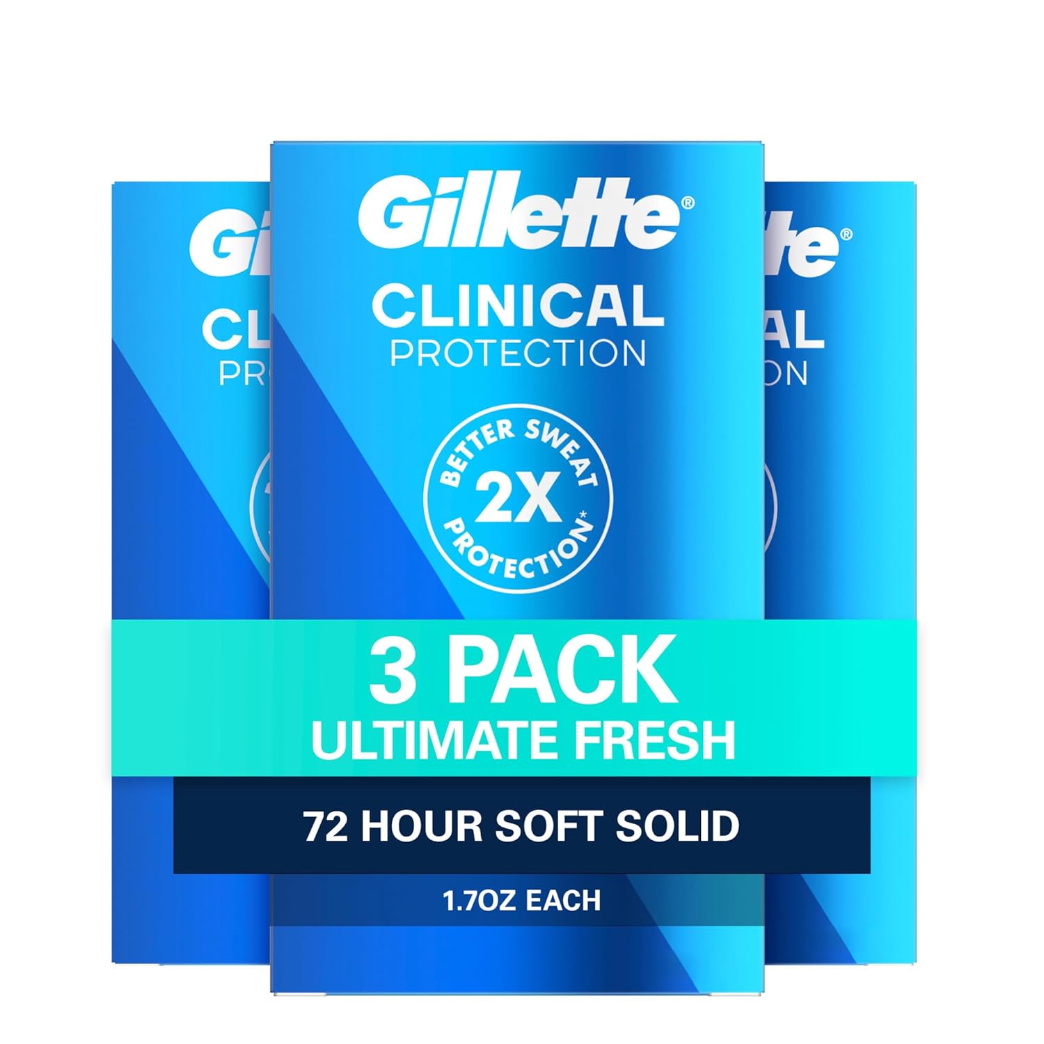 Gillette Clinical Antiperspirant for Men - 72hr Odor Protection